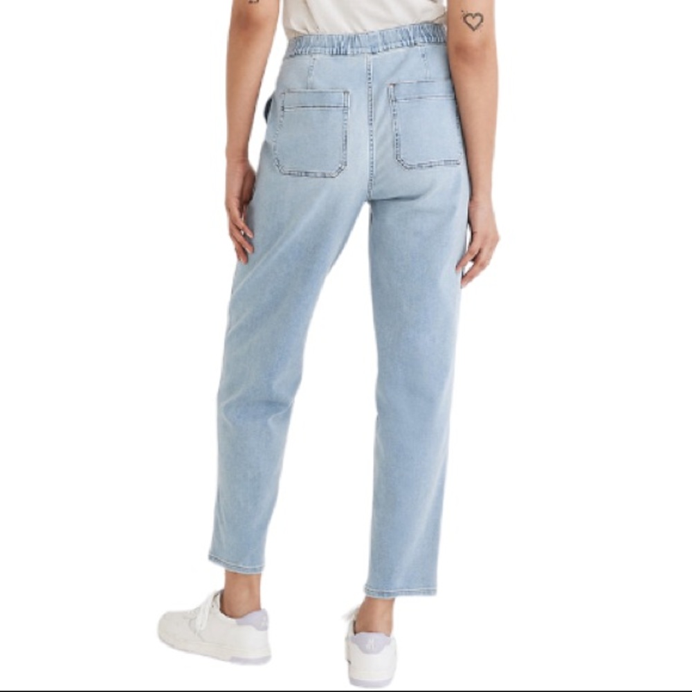 Madewell high rise Pull-On Relaxed Jeans, elastic, Small Tall (runs a tad large) - Picture 3 of 12